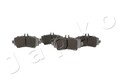 JAPKO Bremsbelagsatz Scheibenbremse 500026 für MERCEDES KLASSE W168 140 168 031