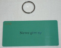 NEVER GIVE UP SILBER ZOX RING - GRÖSSE 6