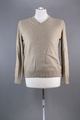 Andrew James Herren Pullover S beige hellbraun V-Ausschnitt mit Kaschmir B141