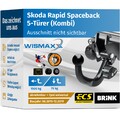 ANHÄNGERKUPPLUNG für Skod Rapid Spaceback ab 15 abnehmbar BRINK +7pol E-Satz ABE