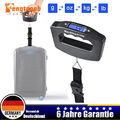 Digitale Kofferwaage mit LCD Display bis zu 50 kg schwarz Gepäckwaage Reisewaage