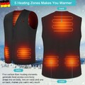 Unisex USB Beheizbare Heizjacke Weste Heizweste Beheizte Wärmeweste Winter Vest