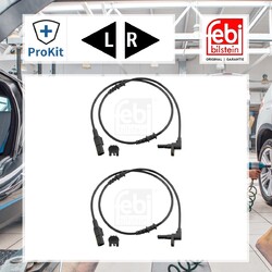 2x ORIGINAL® Febi Bilstein Sensor, Raddrehzahl Vorne, Links, Rechts für VW