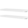 2er Set MDF Wandboard Hängeregal Wandregal Wandkonsole Bücher / DVD Regal Weiß
