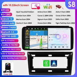 Für Vauxhall Corsa C/D Antara Astra H Carplay 10.33''Autoradio Radio GPS BT 128G