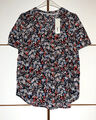 Esprit Tunika Bluse blau navy floral M Neu mit Etikett