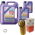 MAHLE Ölfilter 7 L LIQUI MOLY 5W-40 Leichtlauf High Tech für Audi A6 2.4 3.2 FSI
