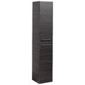 Fackelmann B.PERFEKT Badmöbel Set 62 - 103 cm in Schwarz Möbel Made in Germany