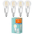 4 x Ledvance Filament Smart+ Tropfen 4W = 40W E14 warmweiß dimmbar Bluetooth