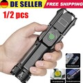 1/2pcs Super helle Taschenlampe LED 990000LM USB wiederaufladbare Fackel  Akku