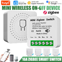TUYA Zigbee WiFi Smart Licht Schalter Modul Sprachsteuerung 16A Für Alexa Google