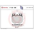 1x Bremsbelagsatz, Scheibenbremse BREMBO P 06 106 passend für BMW