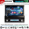 8-Kern 64GB Android 13 1 Din Abnehmbare Autoradio GPS Navi WiFi CarPlay DVD DAB+