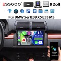 DAB+ Für BMW 5er E39 X5 E53 E38 Android 14 Autoradio 4+64G Carplay GPS NAVI KAM