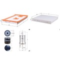 KNECHT FILTER-PAKET SET passend für A1 8V IBIZA 4 FABIA 3 RAPID POLO 6R