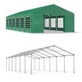 6x12m Partyzelt Pavillon Bierzelt Festzelt Gartenzelt 12x6 Grün DasCompany PE