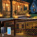 Solar Lichternetz Lichterketten Lichtervorhang LED Lichterkette Solarenergie