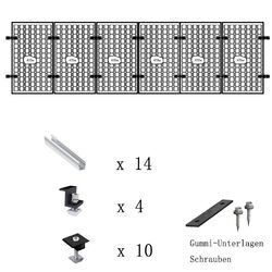 12cm Solarpanel Halterung Trapezblech Montage Flachdach PV  Befestigungsschiene