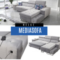 Ecksofa HELGE Schlaffunktion Wohnlandschaft Mediasofa USB L-Form Polstercouch 06