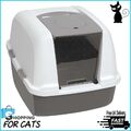 Großes Katzenstreutablett Kapuzenbox Carbonfilter Katzentoilette keine bösen Gerüche PINK