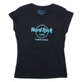 Damen-T-Shirt Hard Rock Cafe Hongkong schwarz L