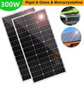 2*150W Solarmodul Solarpanel 12V Monokristallin Solaranlage Photovoltaik RV Dach