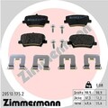 ZIMMERMANN Bremsbelagsatz, Scheibenbremse Hinterachse u.a. für LYNK & CO, VOLVO