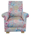 Kinderstuhl aus Mandala Stoff Kindersessel rosa blau Kinderzimmer rot