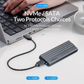 M.2 NGFF NVME Externes SSD Gehäuse PCIe USB 3.1 USB-C Festplattengehäuse Adapter