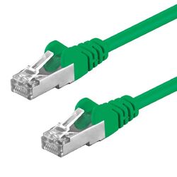 CAT5e Kabel F/UTP Patchkabel DSL LAN Netzwerkkabel Ethernet grün 0,25 m - 20 m