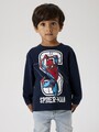 NAME IT Jungen Langarmshirt NMMNitin Spiderman dunkelblau Größe 104 bis 122/128