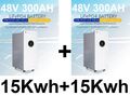 Batteriespeicher 2x 15kwh PV 300Ah LiFePO4 Lithium Speicher 48V LPBF48300 30Kwh