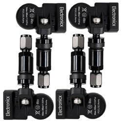 4x TPMS Reifendrucksensoren Metallventil Schwarz für Mercedes V Klasse Viano Vit