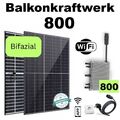 820 W/800 W Balkonkraftwerk Photovoltaik Solaranlage Steckerfertig Bifazial Deye