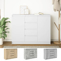 Sideboard mit 2 Türen & 4 Schubladen Kommode Beistellschrank 100,5x35x76cm