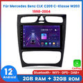 Für Mercedes Benz CLK C209 C-Klasse W203 Android12 Carplay Autoradio GPS NAVI BT