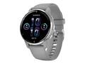Garmin VENU 2 PLUS Hellgrau/Silber Smartwatch (Herzfrequenzmessung, Bluetooth)