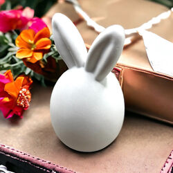 Ei mit Hasenohren Silikon Gießform, Gerade Ohren Hasenform Osterdeko Hase Ostern