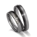 Trauringe Partnerringe Eheringe Carbon Titan Factory 52690 Brillant Paarpreis
