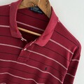 Ralph Lauren Vintage Poloshirt Größe S Small Herren Rot Gestreift Kurzarm