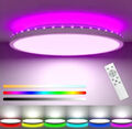 36W RGB LED Deckenleuchte Deckenlampe Dimmbar mit Fernbedienung Wohnzimmer Lampe