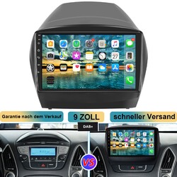 Für Hyundai IX35 2010-2015 9" Android 14 Car Autoradio GPS Navi WIFI Carpaly DAB