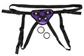 Universal Harness - Kunstleder Umschnallgurt mit 3 Ringen, Strap on Geschirr