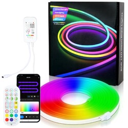 2-10M Neon LED Streifen Strip RGBIC Band Flex Schlauch Lichtschlauch Lichtband