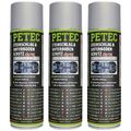 Petec 3x Steinschlag- & Unterbodenschutz Kautschuk überlackierbar Grau 500ml