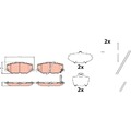 1x ORIGINAL® Trw GDB2455 Bremsbelagsatz, Scheibenbremse Vorne, inkl.