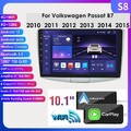10.1" Android 12 Autoradio 8+128GB Wireless Carplay GPS Navi für VW Passat B7 CC