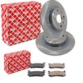 FEBI BREMSSCHEIBEN 251mm + BREMSBELÄGE HINTEN passend für MAZDA MX-5 NA NB