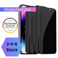 PanzerfolieGlas9H Sichtschutz Blickschutz Displayschutz iPhone 16 15 14 13 12 11