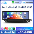 14,9" Android Retrofit Autoradio 8-Core 64GB GPS Navi USB 4G WIFI Für AUDI A6 A7